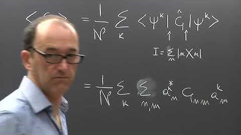 ICTP MediaCore Statistical mechanics Lecture 26 of 29