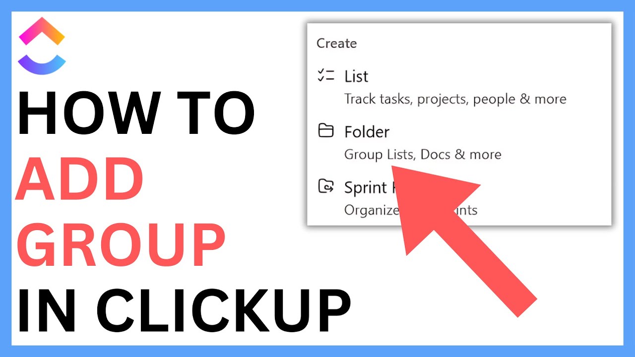 How to Add Group in ClickUp [QUICK GUIDE] - YouTube