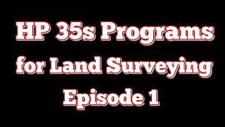 HP 35s Land Surveying Programs: Rectangular/Polar Routine screenshot 5