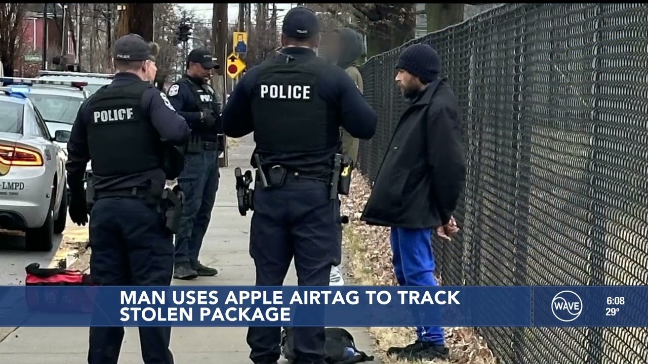 Man uses Apple AirTag to track down stolen package and catch porch pirate