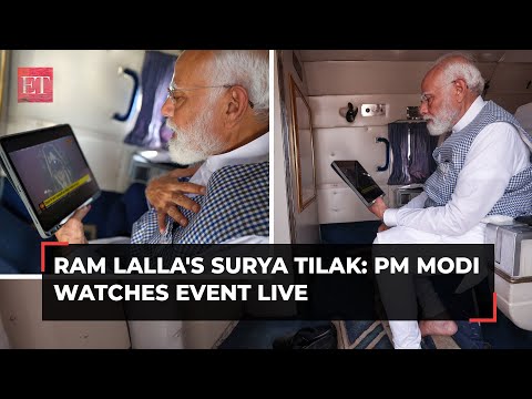 Ram Lalla&#39;s Surya Tilak: PM Modi shares moment when witnessing the divine moment