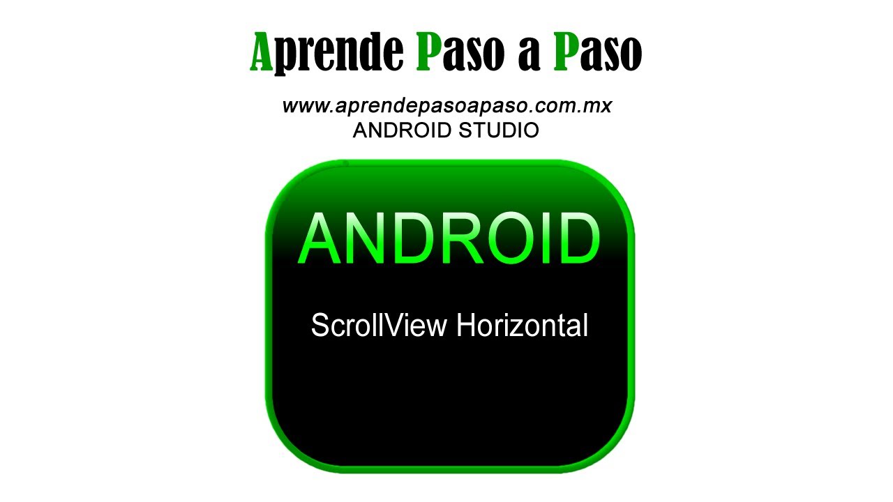 ScrollView Horizontal Android Studio - YouTube