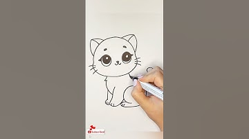How to Draw a Cute Cat: Simple and Fun Drawing Tutorial! 🐱🐾🎨