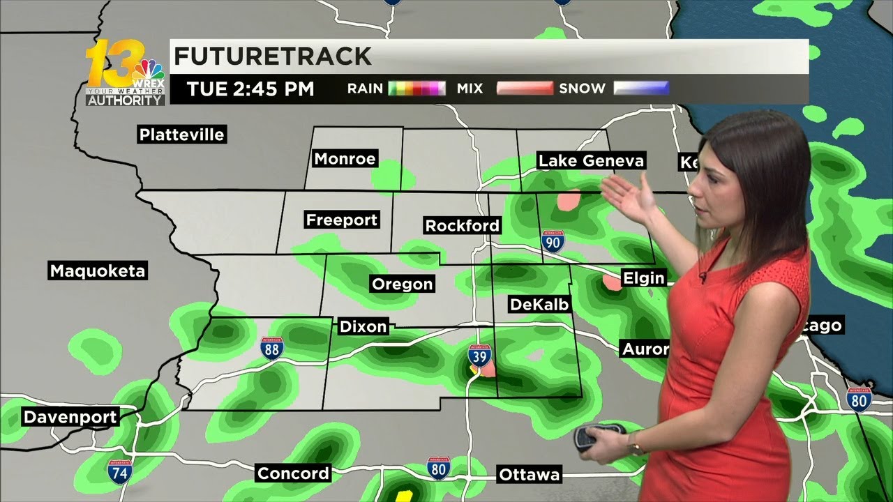 Light rain and snow showers move in later this morning - YouTube