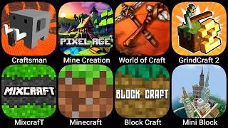 Craftsman,Mine Creartion,World of Craft,GrindCraft 2,Mixcraft,Minecraft,Block Craft,Mini Block 2 screenshot 5