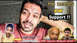 KRK blame mukesh bhatt for SSR suicide | taneja needs support against corruption🙏 beniwal new record