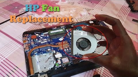HP Laptop Fan Replacement Tutorial