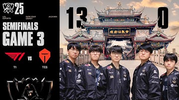 가장 긴 강, 가장 높은 산 | T1 vs TES 게임 3 하이라이트 | 녹아웃 4강 Day2 | 2025 월드 챔피언십