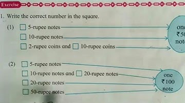 Coins & Notes - Exercise,Std.4