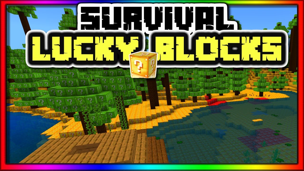 Minecraft lucky block survival 1 :)