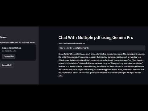 Chat/Query With PDF Using Gemini Pro - Generative AI With LangChain ...