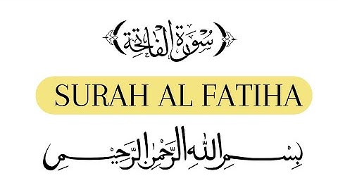 SURAH AL-FATIHA || FULL WITH ARABIC TEXT (HD) ( سورة الفاتحة ) #quran #qurantilawat  #surahfatiha