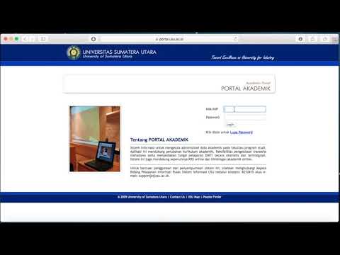 Video Tutorial Portal Akademik Universitas Sumatera Utara