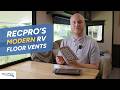 RecPro's Modern RV Floor Vents