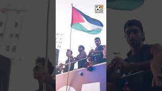 لامين يامال يحتفل برفع علم فلسطين #football #اليورو