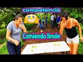 TREMENDA COMPETENCIA DE LOS CHICOS, COMIENDO LIMÓN🤮🤮