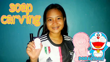 Easy soap carving | Doraemon