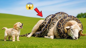 Brave Puppy Leads Rescue Team to Save Ram From Giant Python! | Hero Animal Rescue