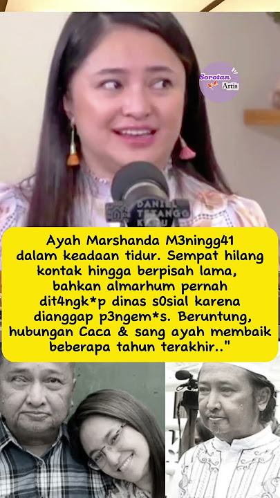 Ayah Marshanda M3n!ngg41 dalam keadaan tidur..