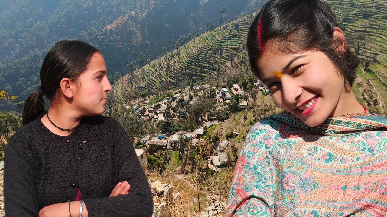 आज पूरा गांव देखा ससुराल वाला ||रास्ता ही भटक गए|||| Pahadi Lifestyle Vlog || Rachu Vlog ||