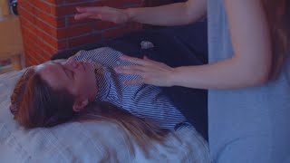 ASMR | Reiki Session with my Sister (on a real person)