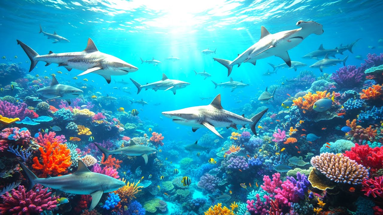 Deep Sleep Music, Relaxation Music | Master of The Ocean : Sharks 🦈