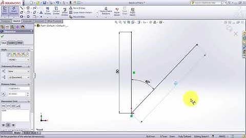 Solidworks tutorial  - Sketching Basics - Line, centerline
