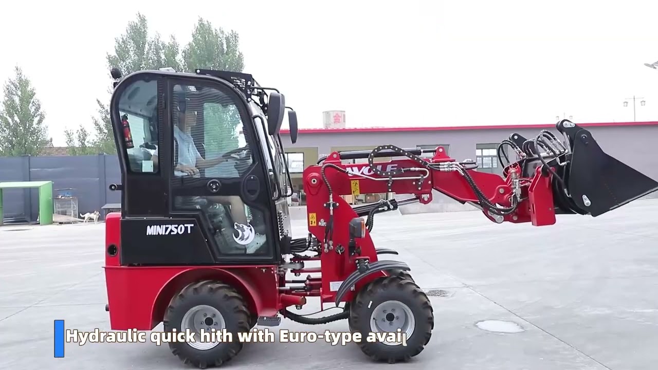 Mini750T wolf mini telescopic loader with Perkins engine