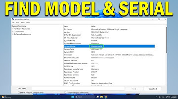 How To Find Computer Model & Serial Number of Windows 11 PC - Quick Fix