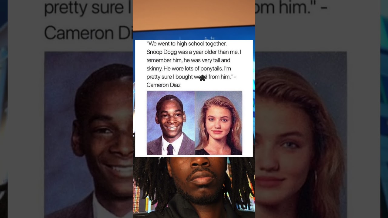 «Мы вместе учились в старшей школе. Снуп Догг был на год старше меня. Я помню его, он был очень…»