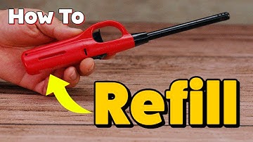 How To Refill Utility BBQ Grill Lighter Easy Simple