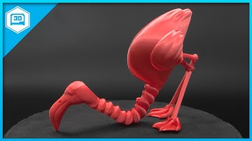 Articulated Flamingo #3dprinting #timelapse  #adafruit