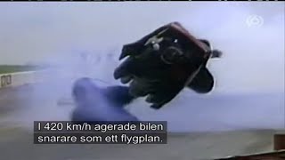 George Elliott's Dramatic Jet Car Accident - Clip From WMAV 