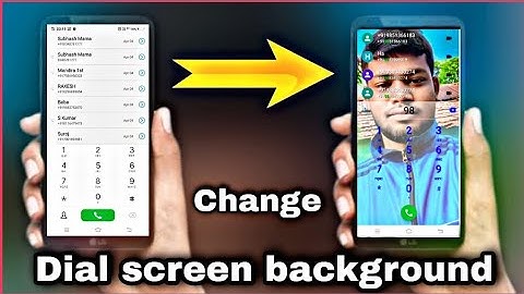 Change Dial Screen Background /Using own photo call dial pad and call screen/Set Photo On Dial Pad/