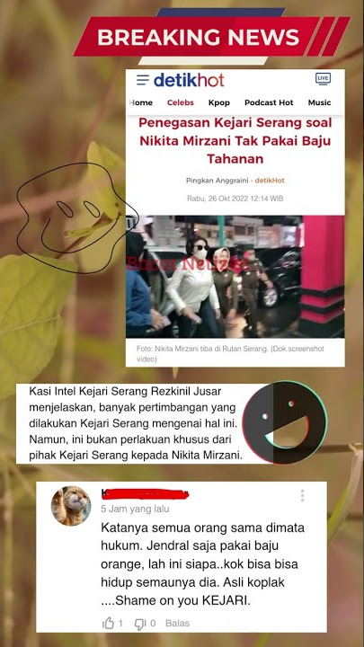 Nikita Mirzani Tak Mau Pakai Baju Tahanan...❓#ytshorts  #viral #kejariserang