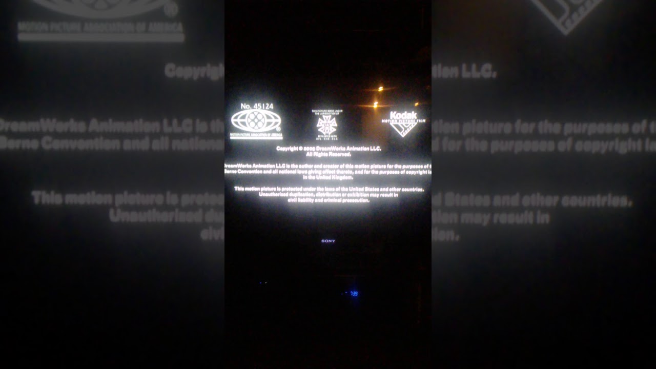 Closing To Monsters Vs Aliens 2009 DVD