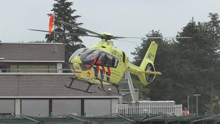 Aankomst Vertrek Nieuwe Lifeliner 3 Ph-Umc Bij Het Elisabeth Ziekenhuis Tilburg