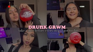 drunk grwm pt. 2(take a shot for every step)