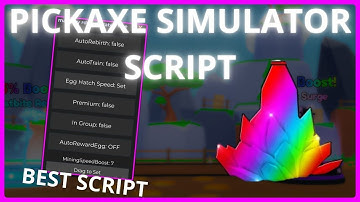 Pickaxe Simulator Script - AutoRebirth, AutoTrain, Egg Hatch Speed & More