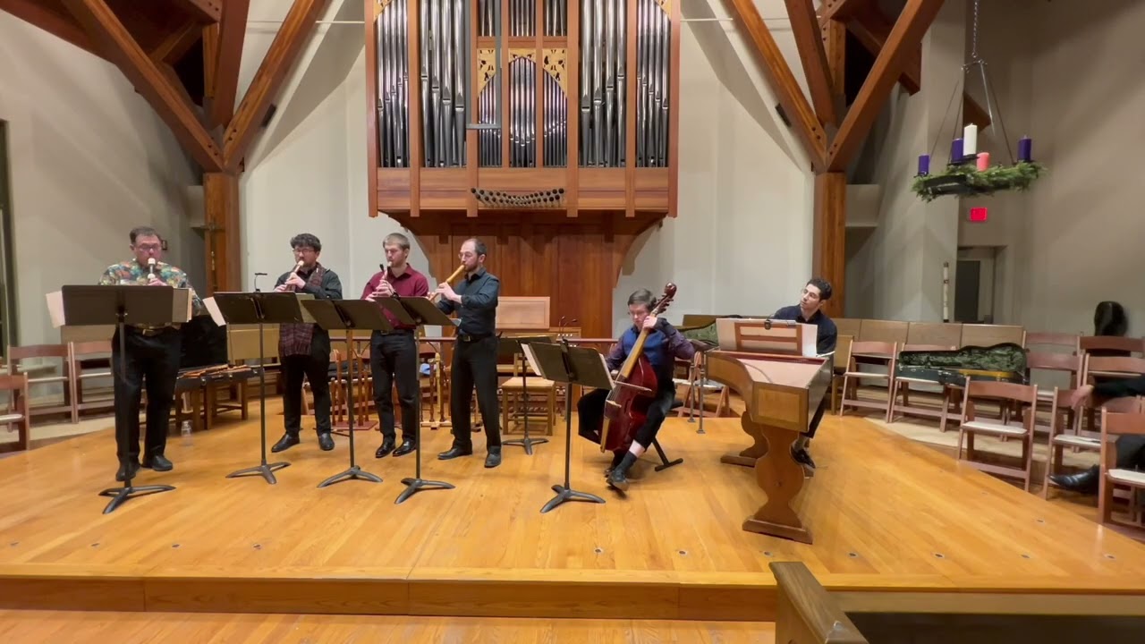 J.C. Schickhardt, Concerto for 4 recorders in C Minor. La Fiocco - live