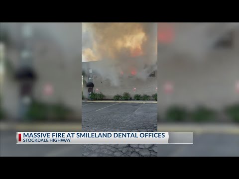 Massive fire broke out at Smileland Dental Thursday morning