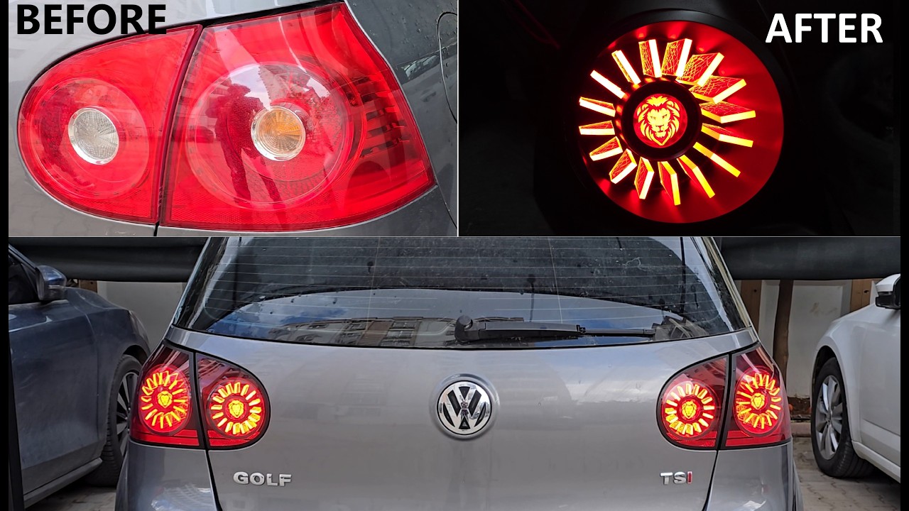 Как оформить задние светодиодные фонари для Volkswagen Golf 5
