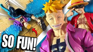 IT’S PEAK!!!!! (Sh Figuarts One Piece Marineford Marco Action Figure Review)