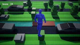 Crossy road (Frogger) + ALSv4 + Cybertruck + UE4 Game Test