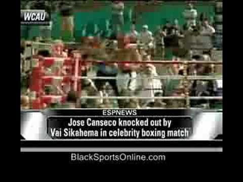 Vai Sikahema Knockout of Jose Canseco Real HQ Video