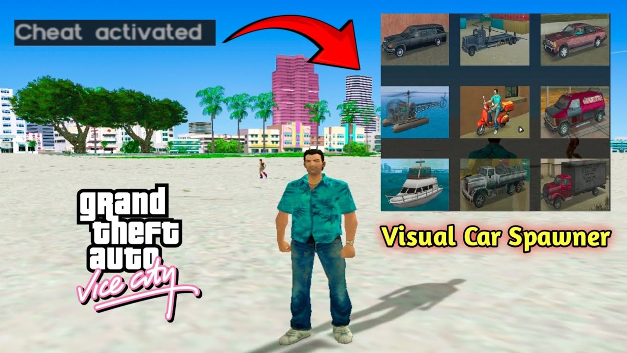 GTA Vice City Visual Car Spawner Cheat Code How Install Car Spawner
