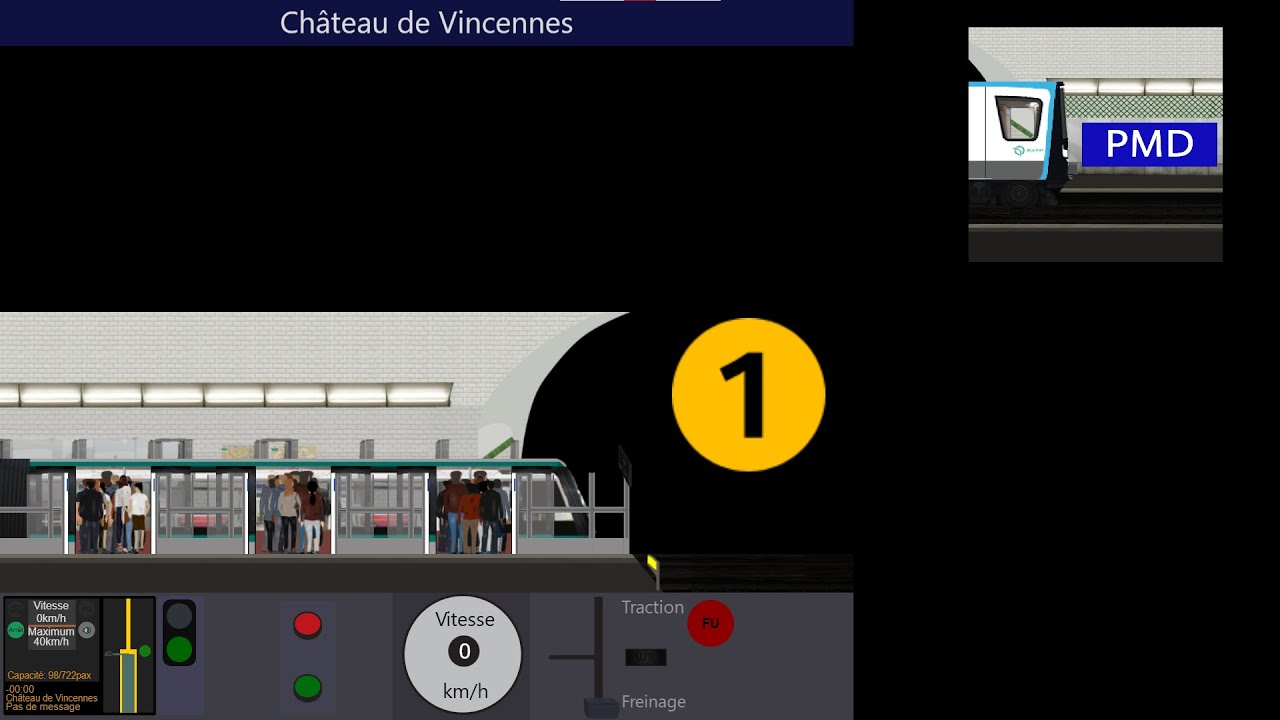 Paris Metro Driver (v3)/ Ligne 1/ MP05/ [ Non Commenté ]