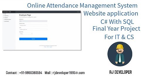 Online Attendance Management System - Ep07 | Final Year Project | Web Application