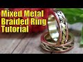 How to make a gorgeous mixed metal braided ring