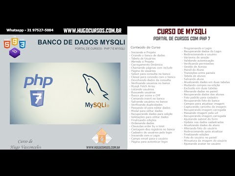 Curso de Mysqli - Aula 01 - Portal de Cursos PHP7
